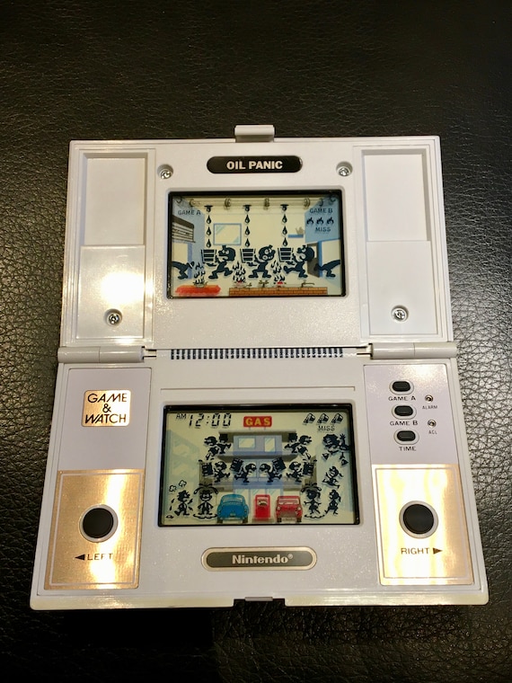 Oil Panic - 1982 - Nintendo Game & Watch - Retro Vintage Lcd Game