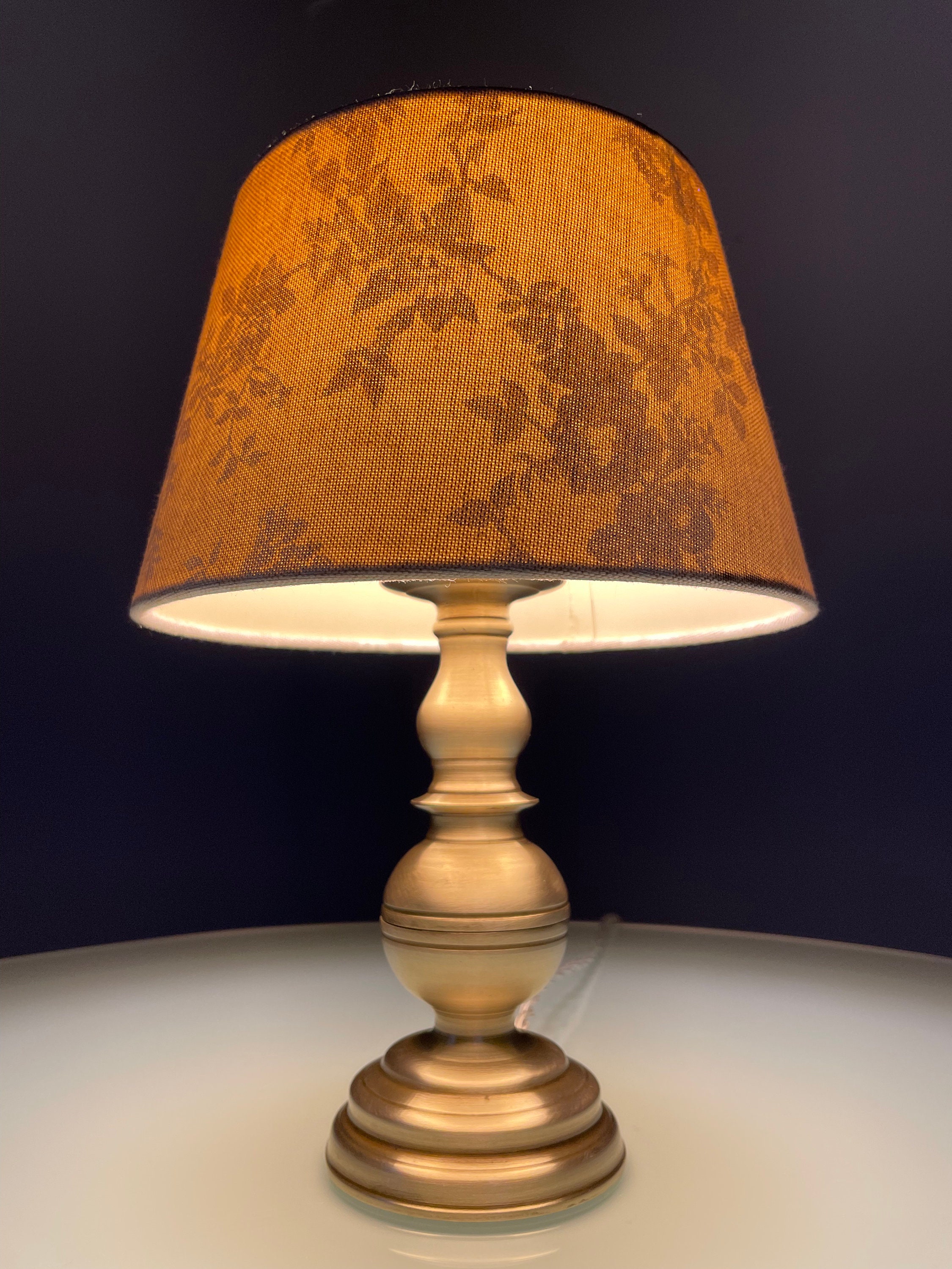 Vintage 1970s Desk Light - Brass Table Lamp - Classic Non