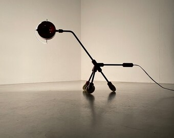Vintage design table light IKEA KILA - Modern floor lamp on wheels - large lighting