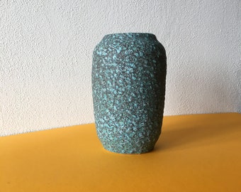 West Germany vase - 60 / 70s turquoise blue Ceramic Scheurich 238/14