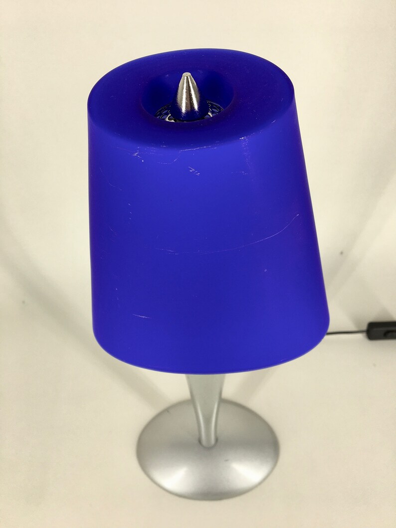 Vintage IKEA Desk Light Rare 90s Table Lamp Metal Blue Etsy