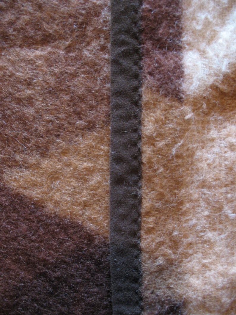 Large Didas Vintage Retro woolen plaid blanket 60/'s70/'s