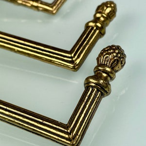 Vintage Brass Coat Hooks Italy Classic 60s Wall Hanger Set of 6 12 Metal  Hooks 