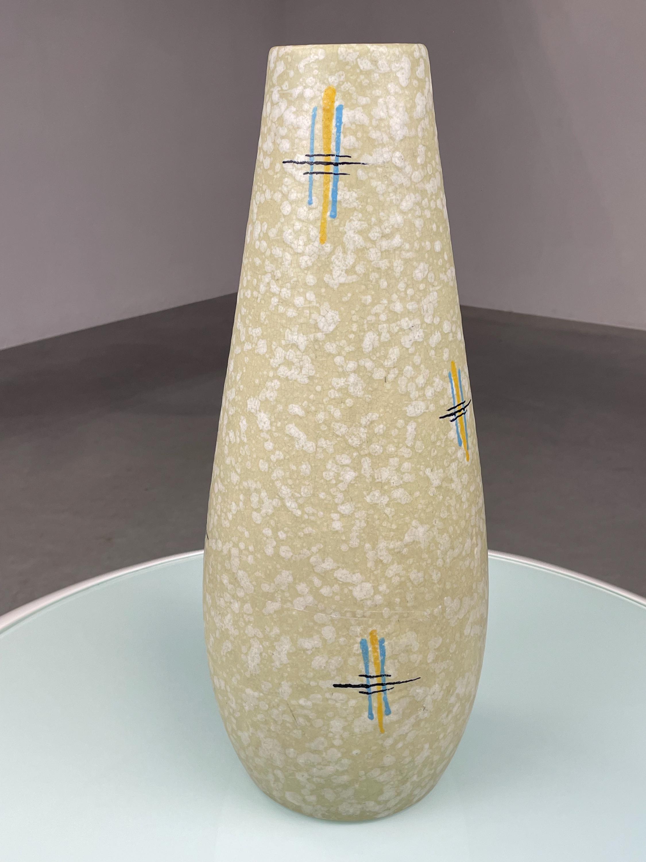 外国製 529 50 陶器製花瓶 - 西ドイツ製 Scheurich - ヴィンテージ 60