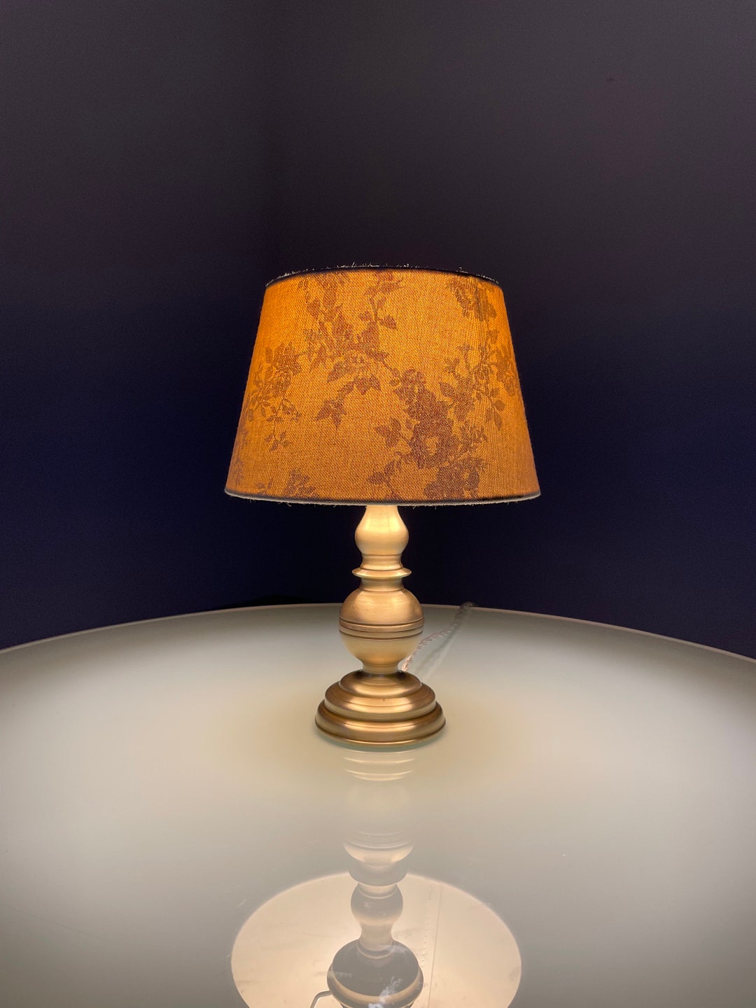 Vintage table lamp 70s Stand Light white work area retro