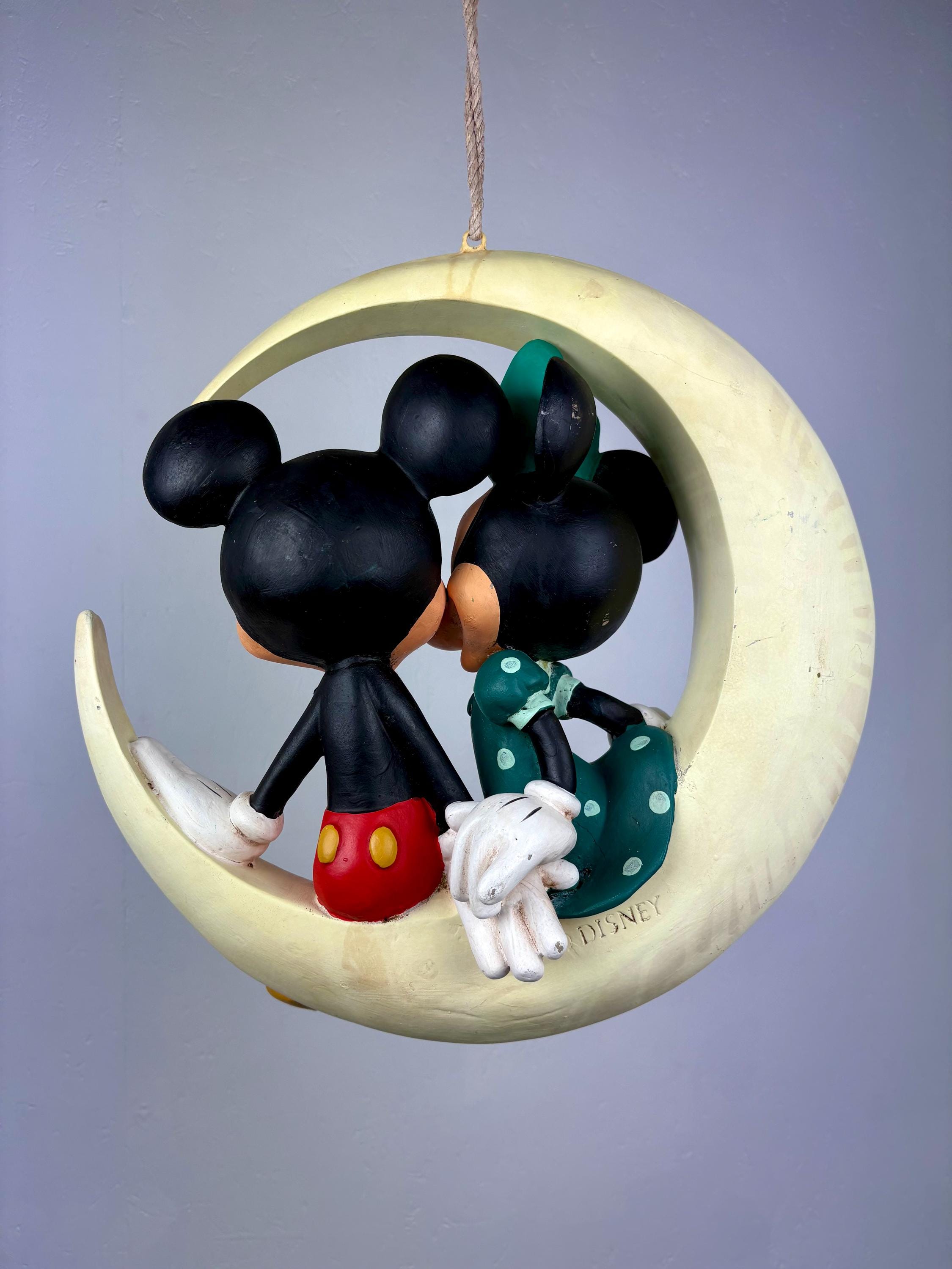 Mickey Mouse and Minnie Mouse on the Moon - Disney Rare Vintage 