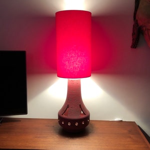 Vintage ceramic table light - Rare handmade 60s lamp - classic lighting