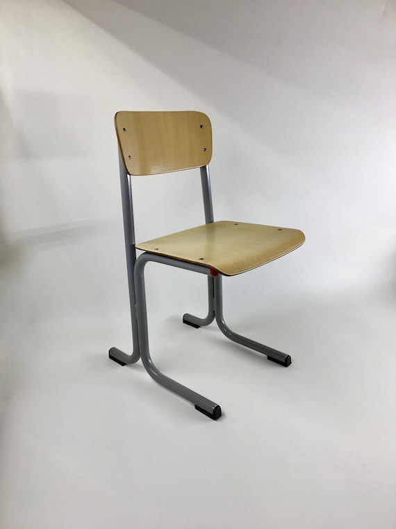椅子 Vintage School chair Netherlands oak オランダ ヴィンテージ スクールチェア 学校 椅子 プライウッド