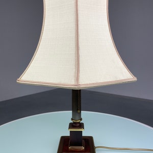 Vintage 60s Herda Verlichting desk light - classic table lamp - wood brass metal - Dutch lighting - Hollywood regency image 3