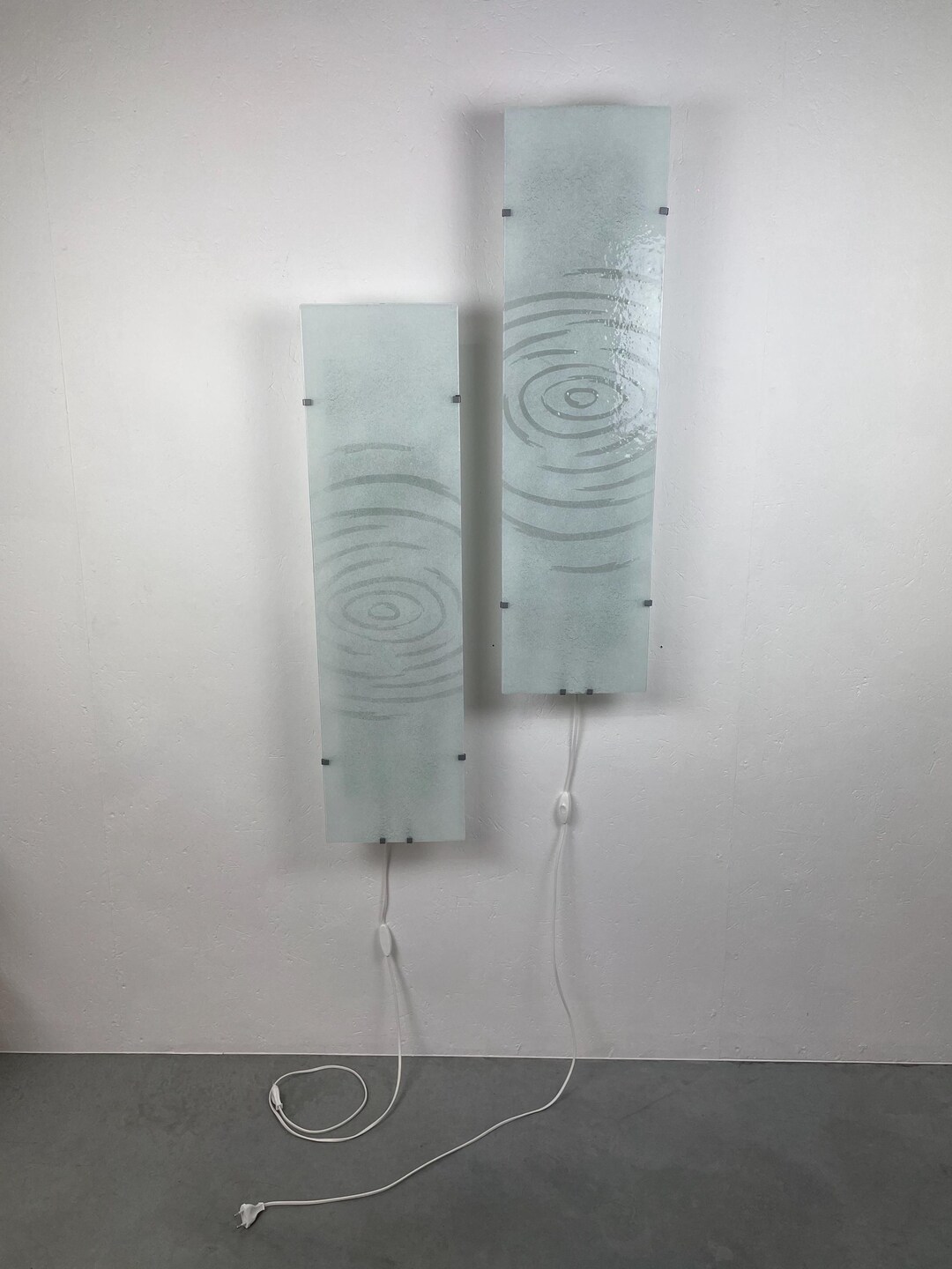 XXL IKEA Gyllen - Wall Light - Glass Lamp - Vintage Design - Pannel Art ...
