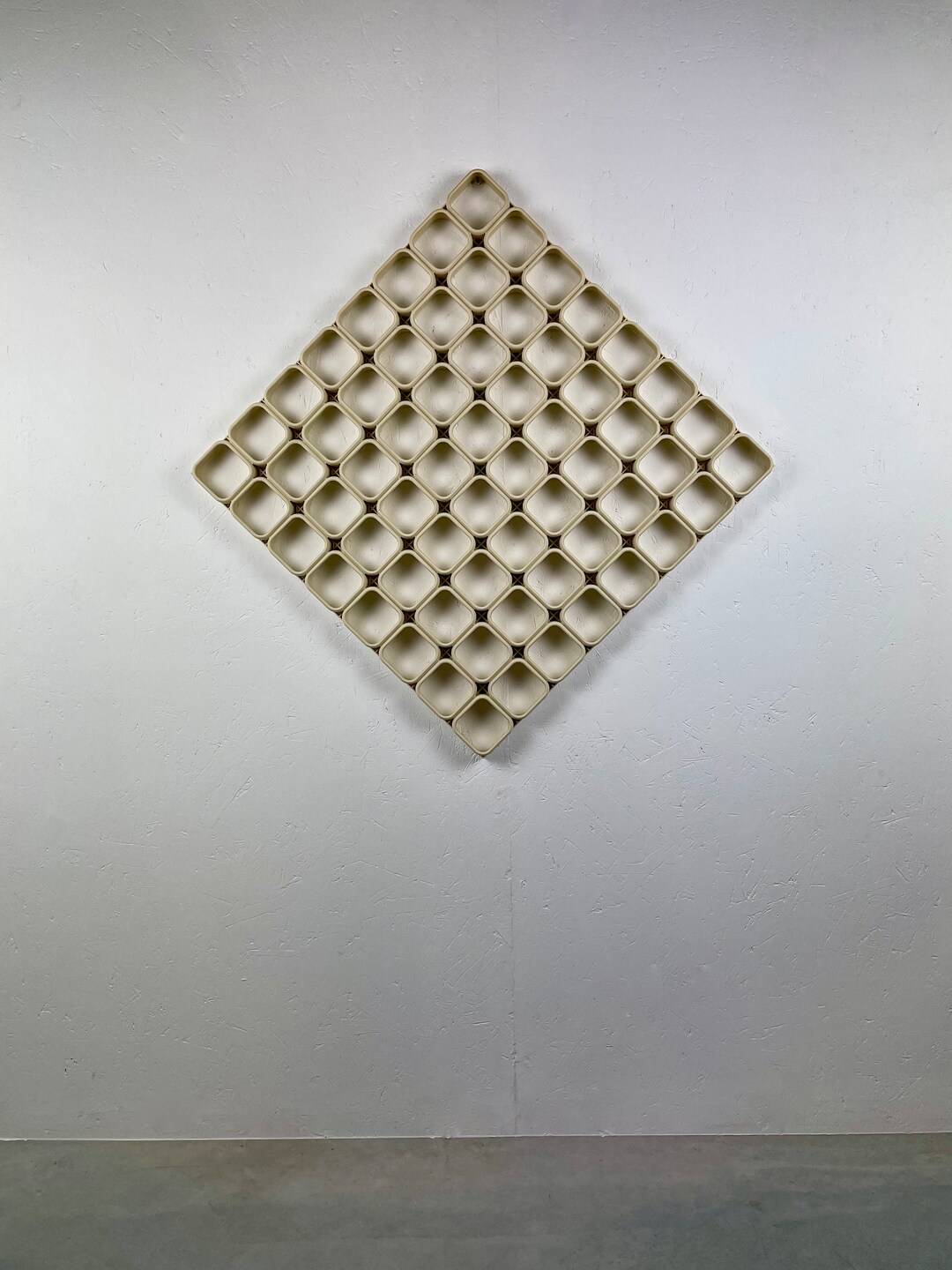 View of Vintage Wall Panel Set - Space Age 1970s Wall Panels - Retro Round ...