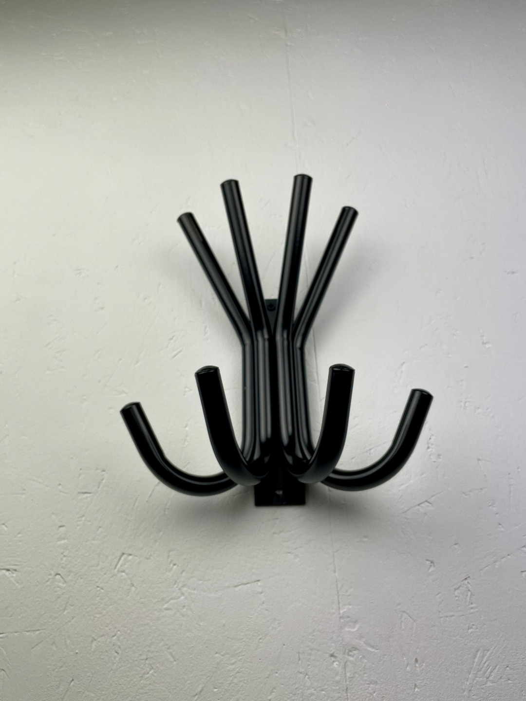 Vintage Modern Coat Rack - Industrial Wall Hooks - Retro 90s Black ...