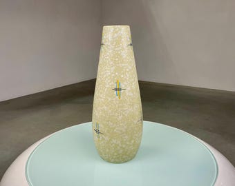 Foreign 529 50 ceramic vase - Scheurich West Germany - vintage 60s modern design - hand painted floor vase