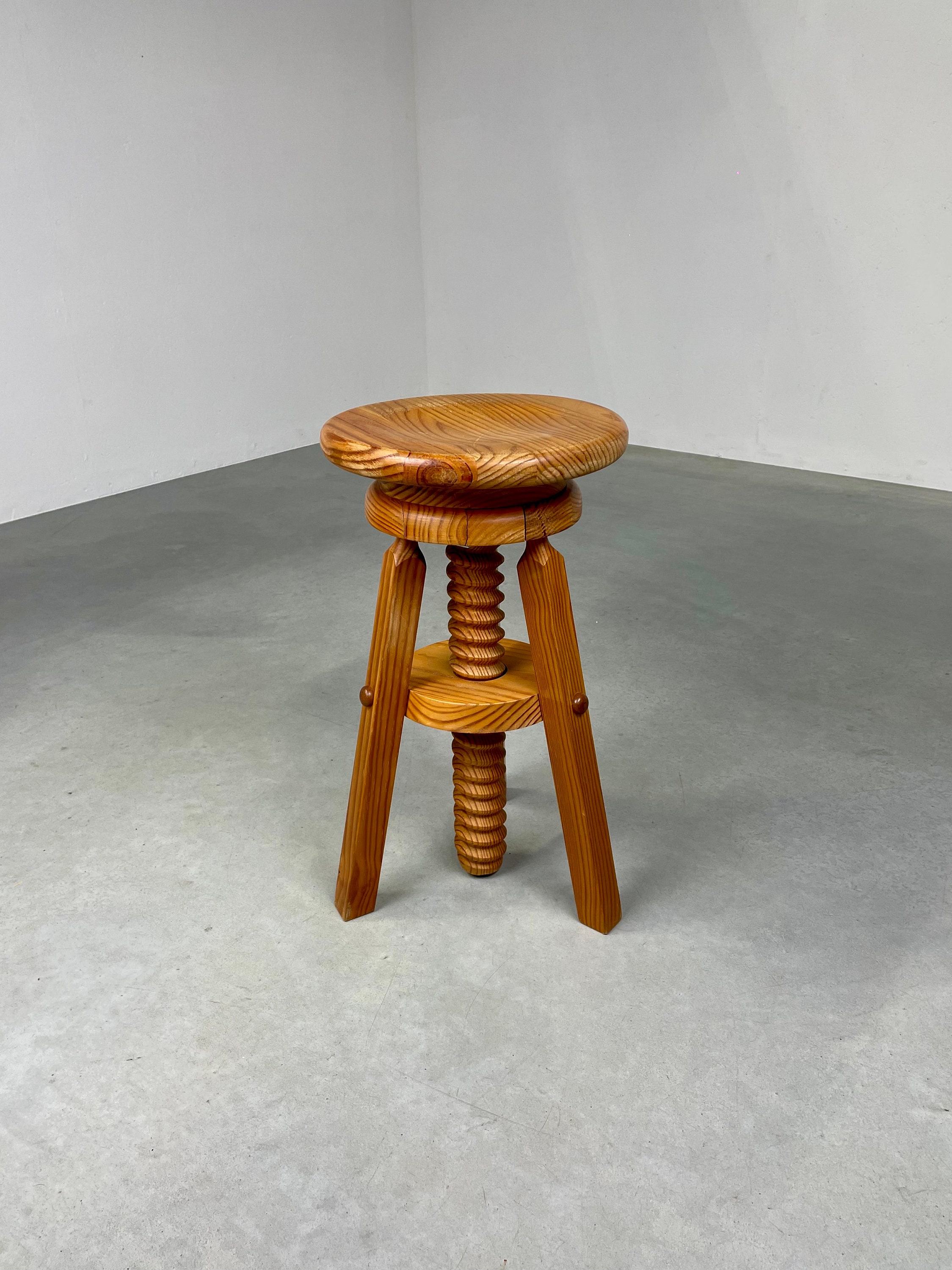 Wooden 2024 screw stool