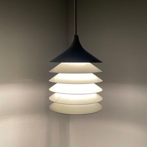 Vintage IKEA Duett pendant lamp from Bent Gantzel Boysen - 80s Danish metal design light - Scandinavian lighting T202
