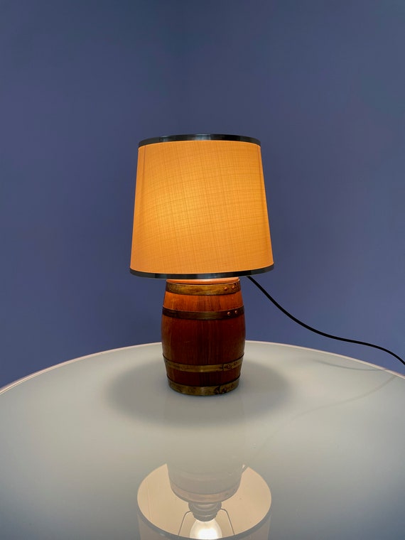 Barrel Tobacco Jar Lamp - Schimmelpennick Marca Selecta 1908 Vintage Light  - Mancave Cigar Pot