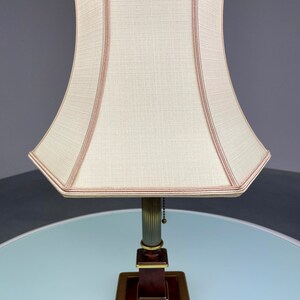 Vintage 60s Herda Verlichting desk light - classic table lamp - wood brass metal - Dutch lighting - Hollywood regency image 2
