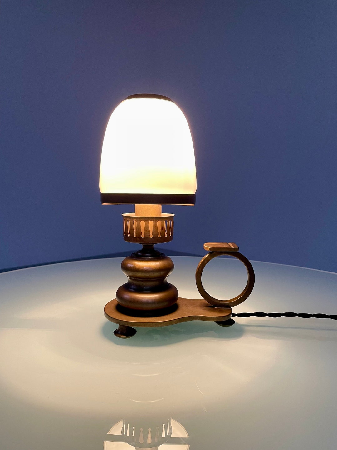 好評 Vintage - Lamp Desk Brass 1970s Non Tripod - Light Candle その他