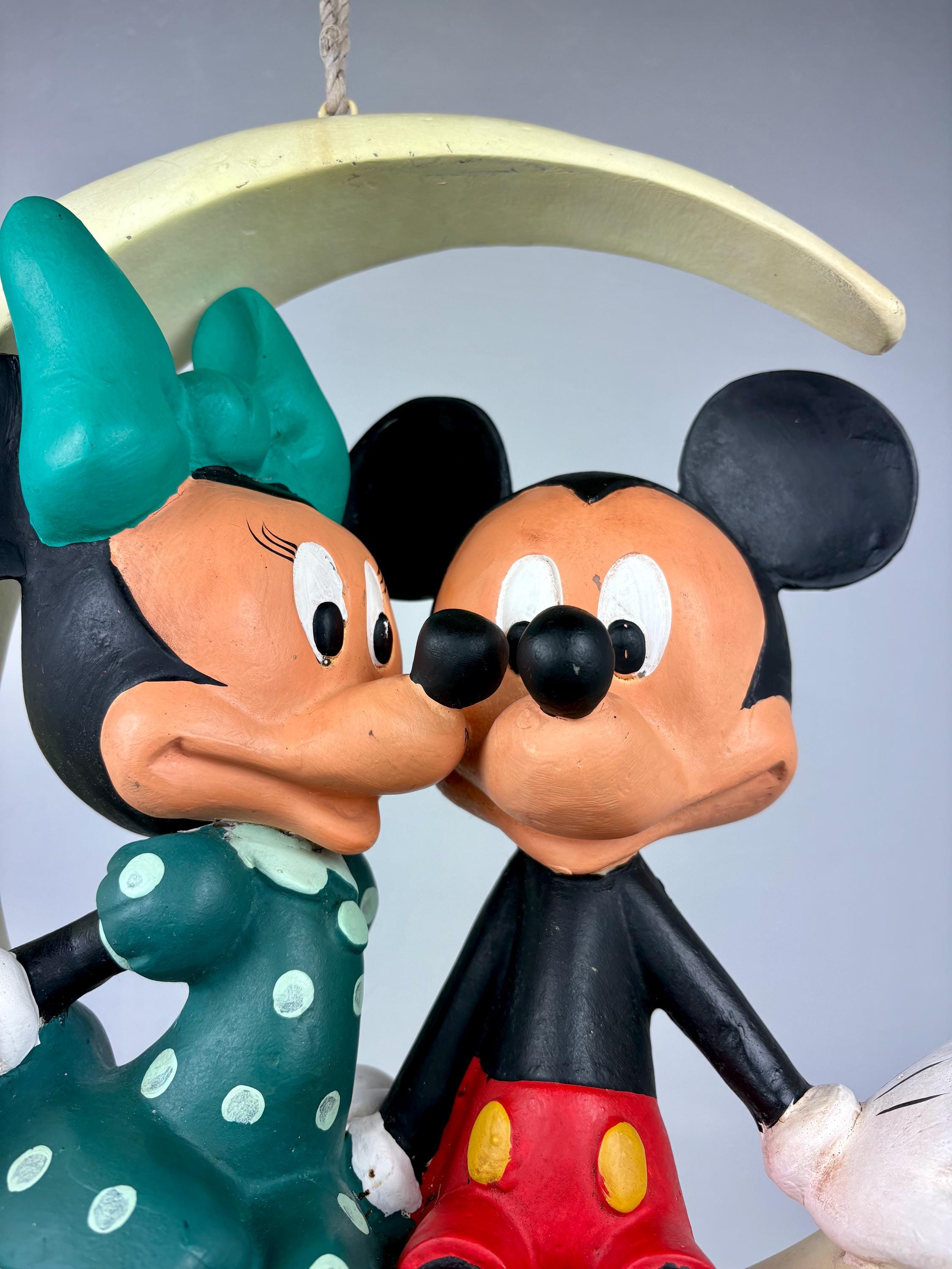 Mickey Mouse and Minnie Mouse on the Moon - Disney Rare Vintage 