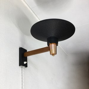 Hiemstra Evolux metal wall light - Modern 50&#39;s lamp - mid century Dutch design - vintage uplighter