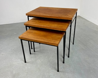 Mid Century Modern side tables - Pastoe - Cees Braakman - nesting tables - set of 3 - vintage 60s Dutch design