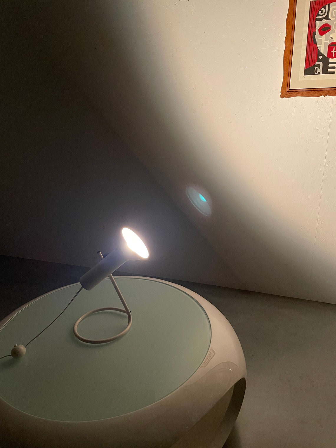 Vintage 1970s Aluminium desk lamp - modern 70s adjustable metal table spot light, photo 4 sur 5