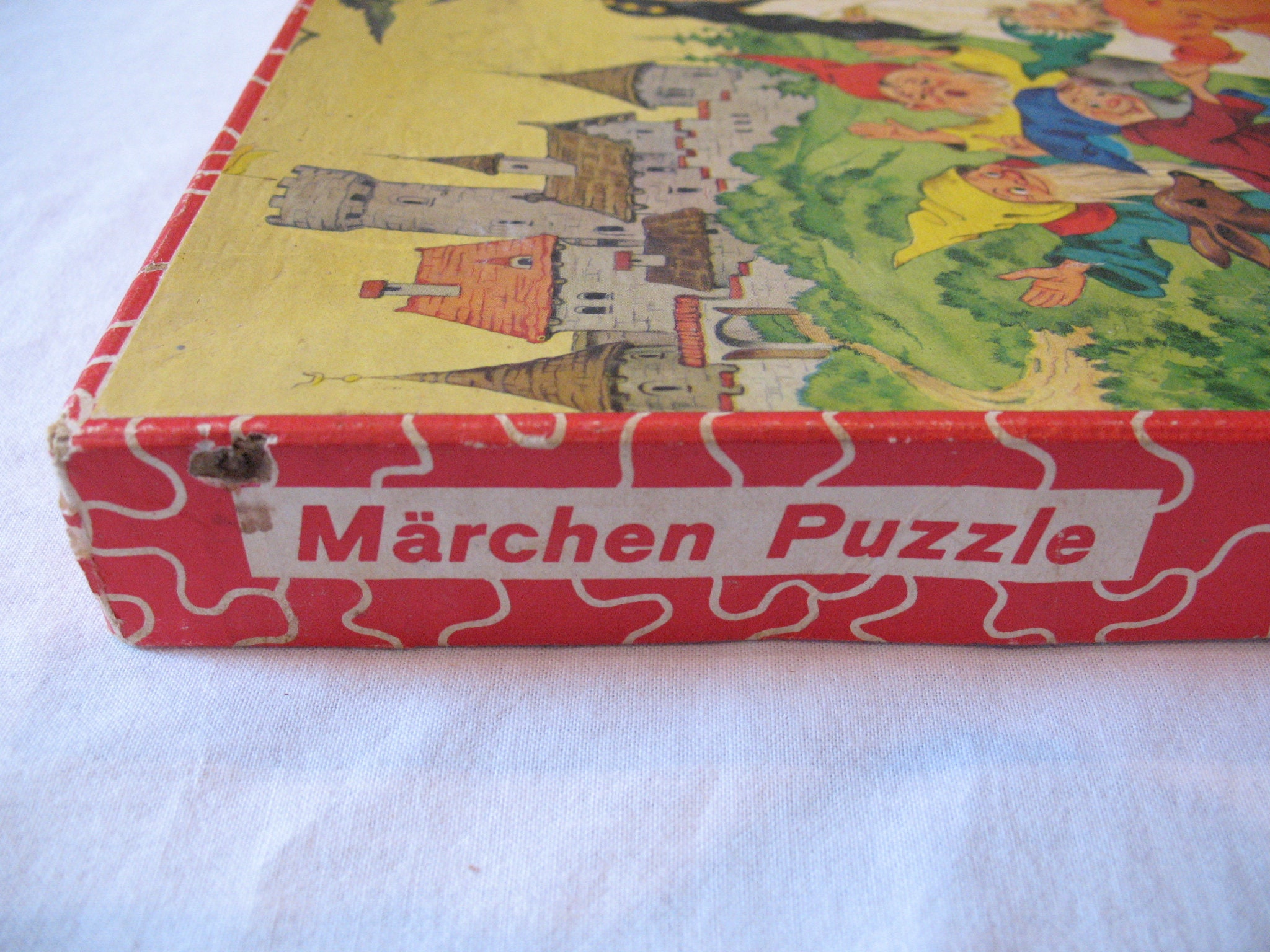 Vintage Wooden Puzzle ~ Snow-white ~ Fairy Tale - Etsy