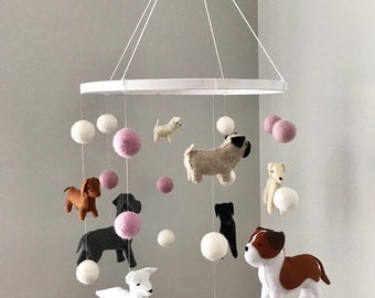 Dog Baby Mobile Etsy