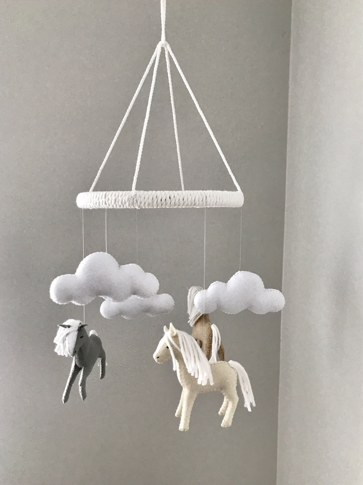 Horse Baby Mobile Horse Mobile Etsy