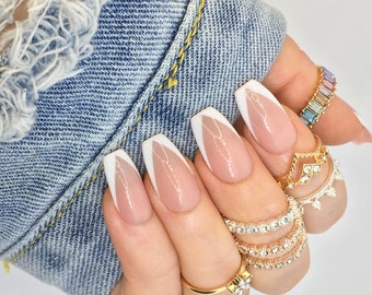 V Tip Nails Etsy