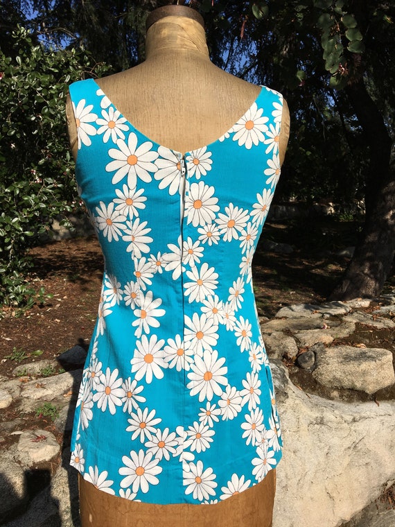 Vintage Sweet 60's Daisy Top Tunic - image 2