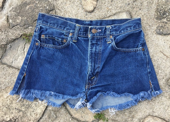 Vintage 60's/70's 505 #8 Big E LEVI'S Indigo Cutof