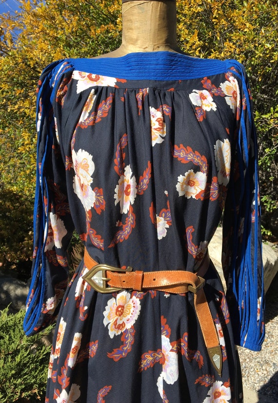 Vintage 80's Jeanne Marc Cotton Floral Dress XS/S