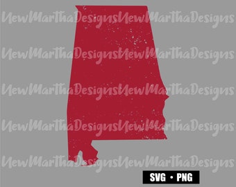 Alabama AL State Love Distressed Vintage PNG SVG digital download t-shirt silhouette cameo cricut cutout vinyl heat press decal image