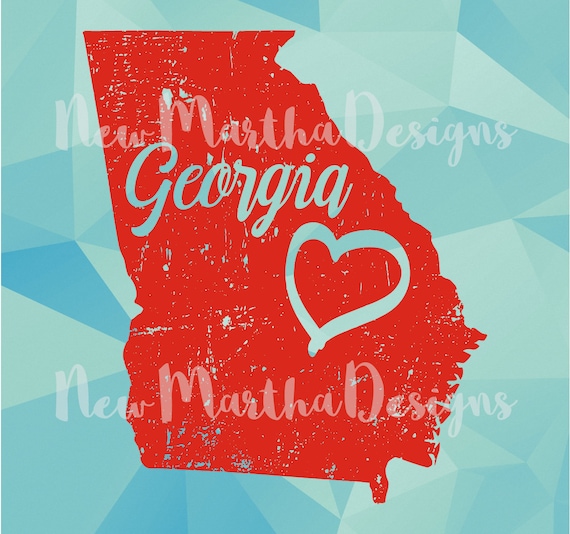 Download Georgia Svg Files Ga State Love Distressed Georgia Etsy