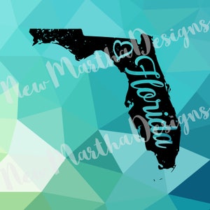 Florida FL State Love Heart Distressed Vintage Retro Png SVG digitaler Download T-shirt Silhouette Cameo Cricut Ausschnitt Vinyl Hitze Presse Aufkleber