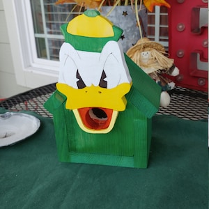 Ducks Birdhouse or Planter - Handmade - Decorative - Outdoor - Caricature - Modern