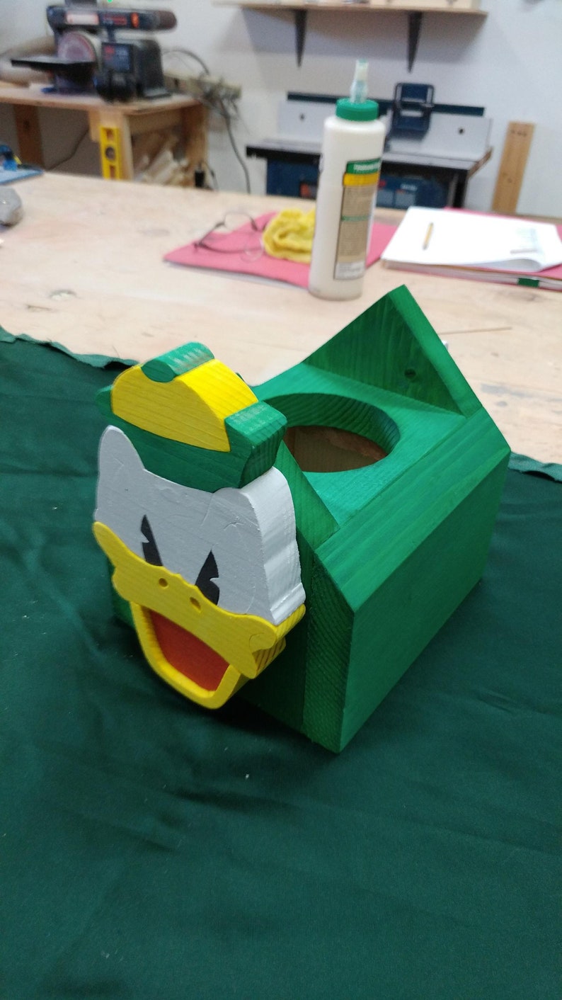 Ducks Birdhouse or Planter Handmade Decorative Outdoor Etsy
