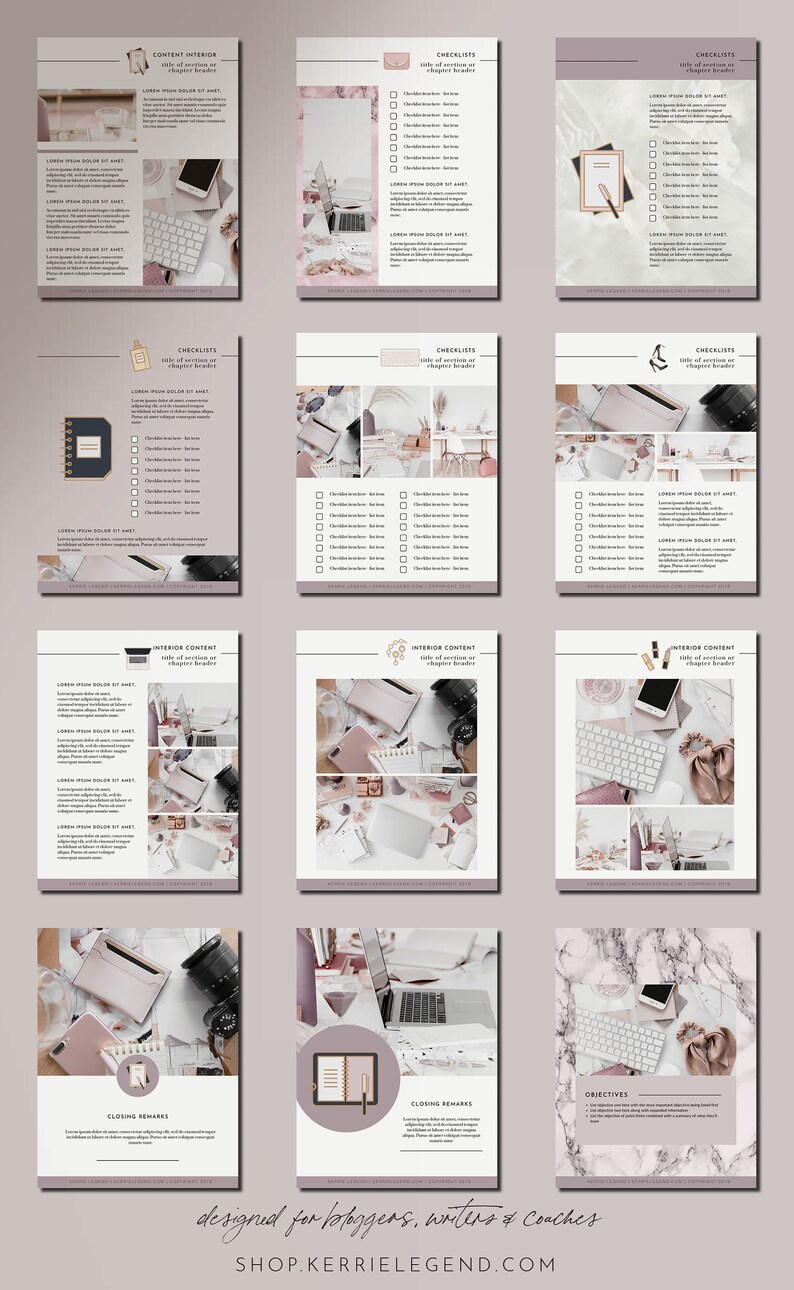 40-Page eBook & Workbook Canva Template STYLISH BOSS Plus | Etsy