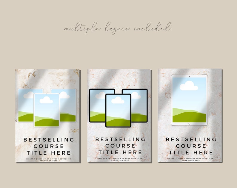 Download Course Creator Tech Mockup Pinterest Templates for Canva ...