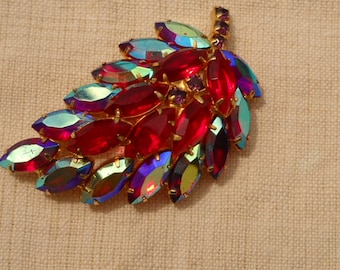 1950 JULIANA DELIZZA ELSTER - Vintage Strass Broche Geverifieerd