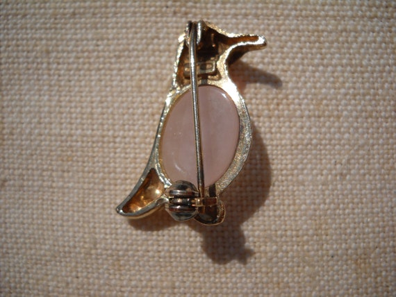 Brooch Penguin Shaped Sterling Silver 800 - Made … - image 3