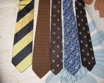 SET CRAVATTE UOMO - 1970's