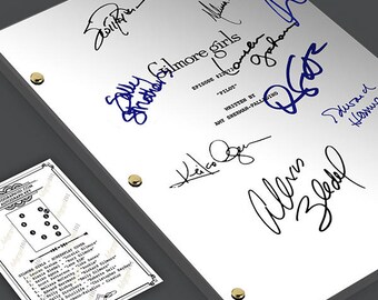 Gilmore Girls Tv Show Pilot Script Screenplay - Signed Autograph Reprint - Lauren Graham, Alexis Bledel, Keiko Agena, Scott Paterson