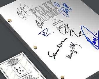 PEAKY BLINDERS Pilot Episode Tv Script Screenplay Signed Autograph Reprint - Cillian Murphy, Paul Anderson, Thomas Shelby, Arthur Shelby