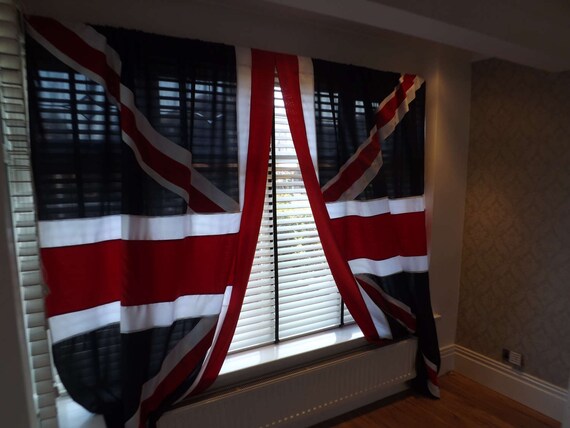 Union Jack Curtains Etsy