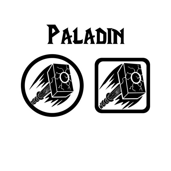Wow Paladin Class Symbol Vinyl Decal Vinyl Sticker World Etsy