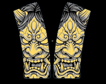 Oni Wrath PMAG Engraving Design | LightBurn File | Samurai Demon Mask Wrap | Tactical Laser Engraving Digital Download