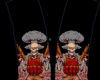 Apocalypse Soldier PMAG Engraving Design | LightBurn File | Skeleton Warrior Magazine Wrap | Tactical Digital Download