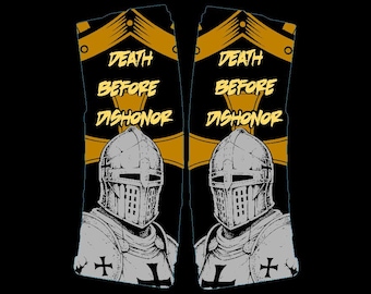 Death Before Dishonor PMAG Engraving Design | LightBurn File | Medieval Knight Wrap | Tactical Armor Laser Engraving Digital Download
